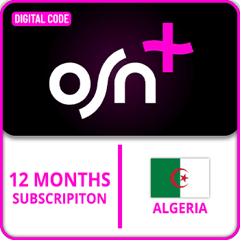 OSN+ Gift Card ALGERIA Subscription Months 12