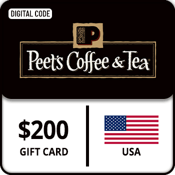 Peets Coffee & Tea Gift Card USA $200