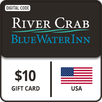 River Crab Blue Water Inn Gift Card USA $10