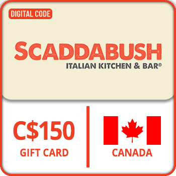 SCADDABUSH Italian Kitchen Gift Card CANADA 150 CAD