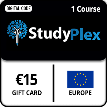 Study Plex Gift Card EUROPE 1 Course 15 EUR