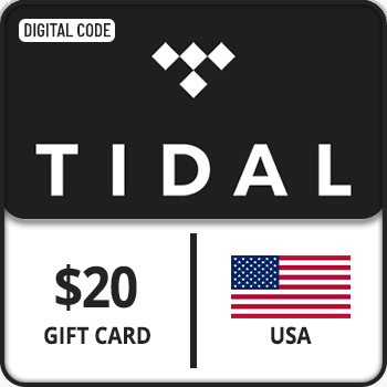 TIDAL Gift Card USA 20 USD