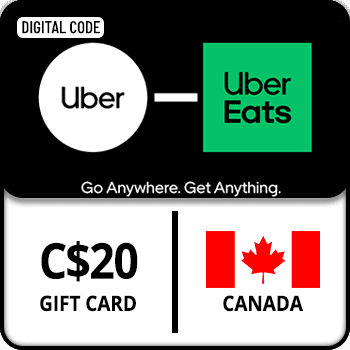 Uber Rides & Eats Gift Card CANADA 20 CAD
