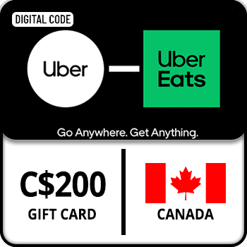 Uber Rides & Eats Gift Card CANADA 200 CAD