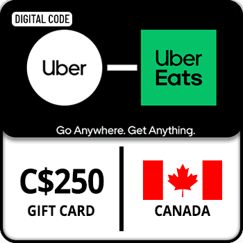 Uber Rides & Eats Gift Card CANADA 250 CAD