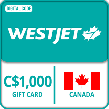 WestJet Gift Card CANADA 1000 CAD