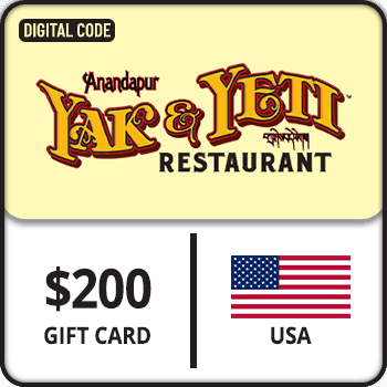 Yak & Yeti Restaurant Gift Card USA 200 USD